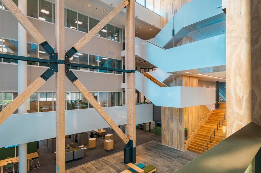 Mass-timber-seismic-design-Yeilding-restrained-brace-YRB-with-seismic-brake-6-1024x717