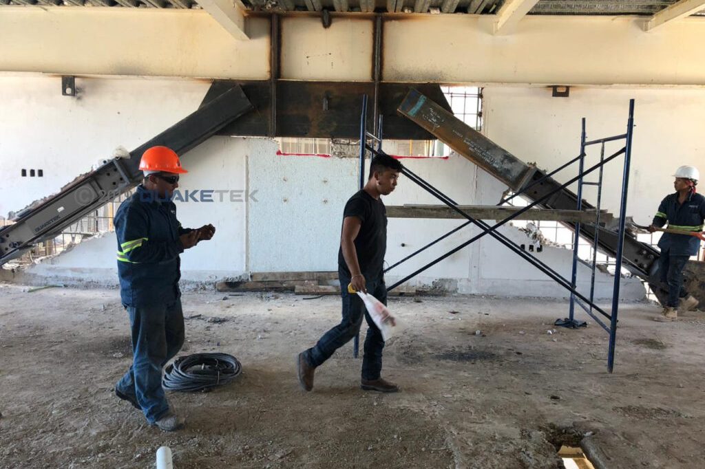 Yielding-restrained-brace-YRB-with-seismic-brake-in-an-hotel-building-2-1024x768